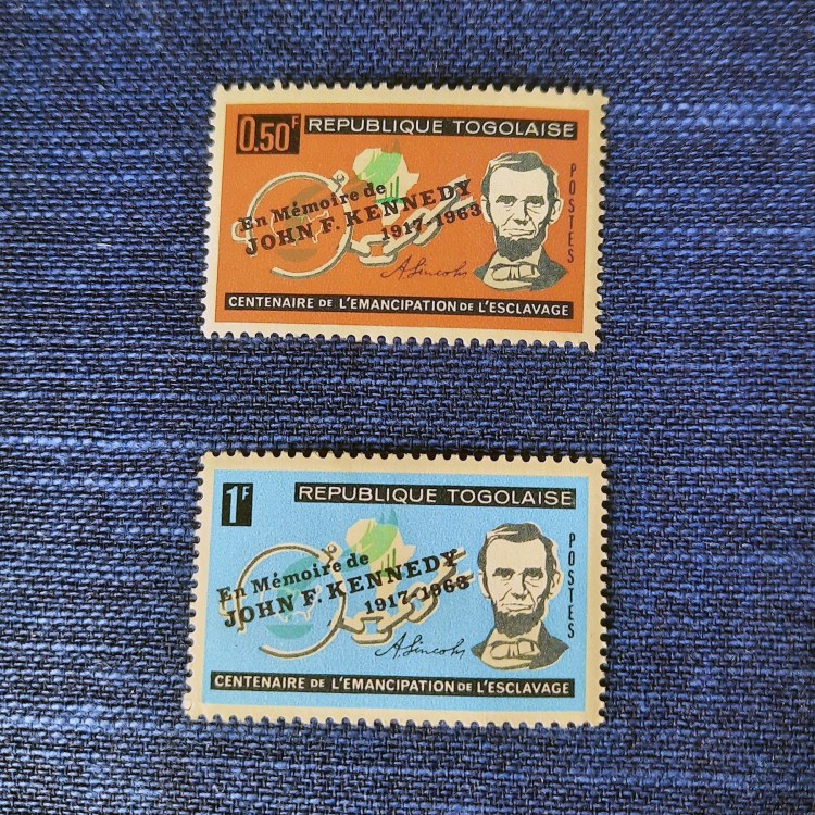 These two Togolese stamps speak to the nation's push for independence in the face of political upheaval